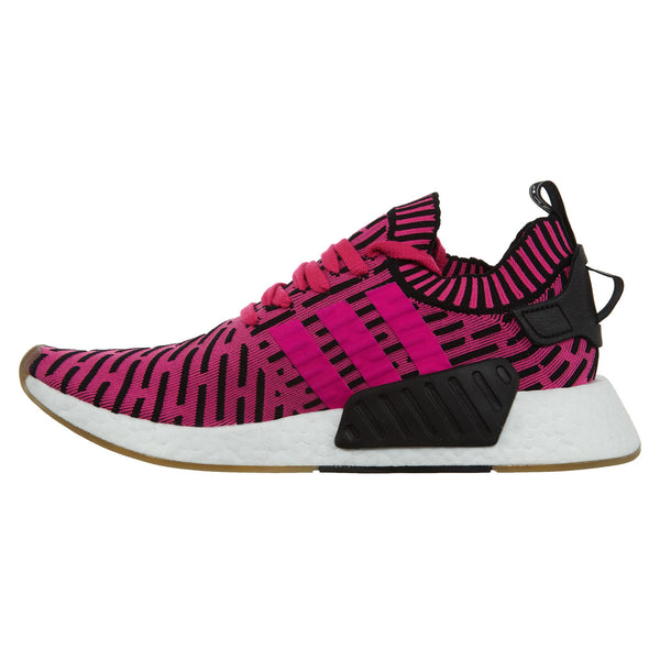 Adidas NMD R2 PK Sneakers Fuchsia Black White Mens Style :BY9697