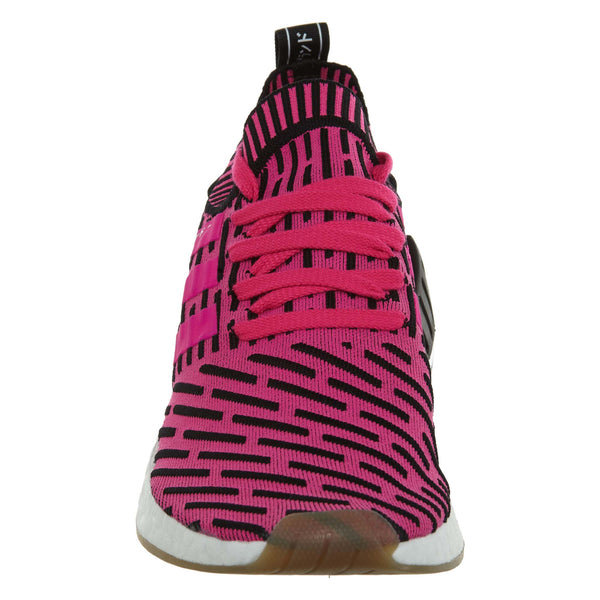 Adidas NMD R2 PK Sneakers Fuchsia Black White Mens Style :BY9697
