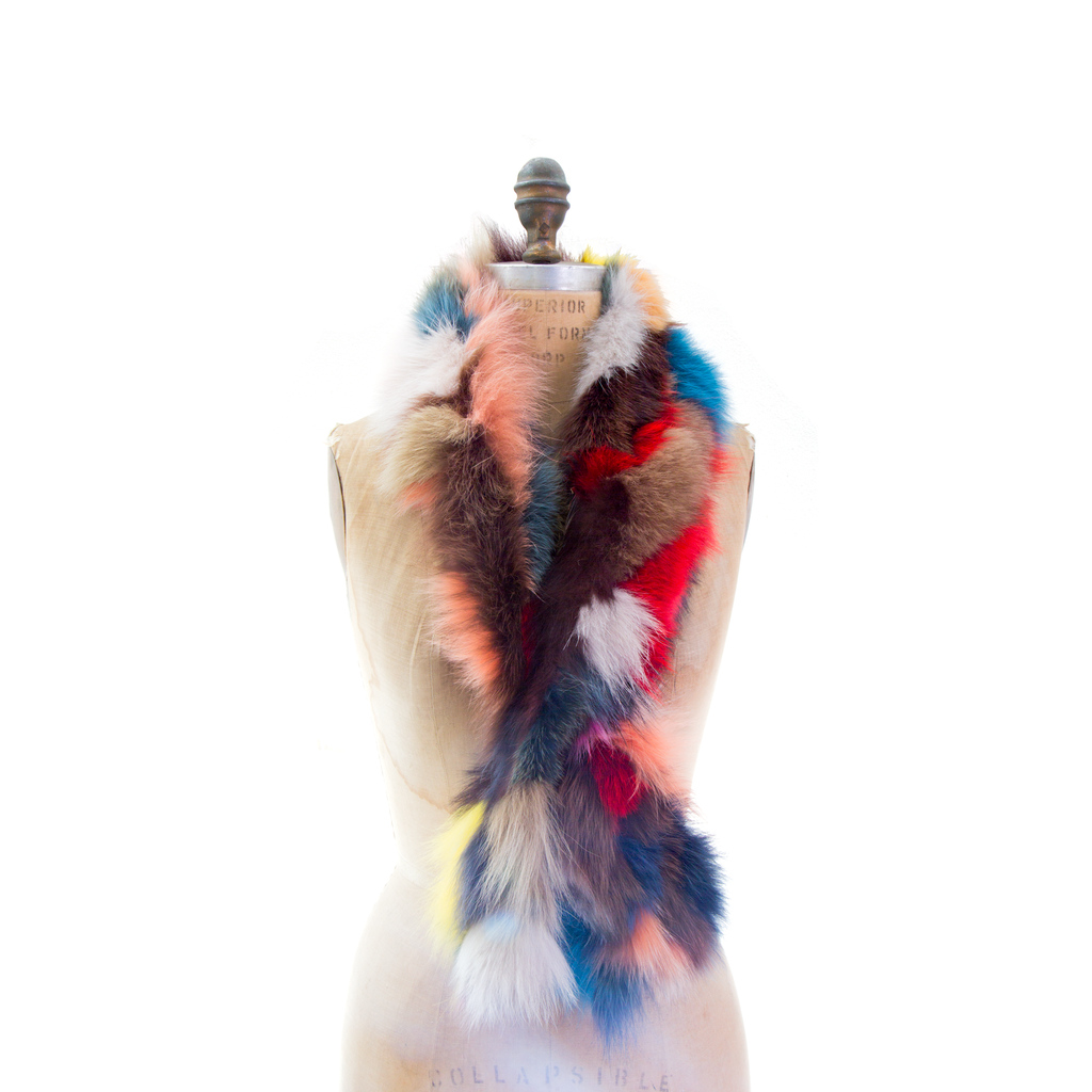 Rainbow Fox Scarf