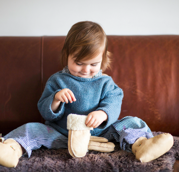 Baby Shearling Mittens & Booties