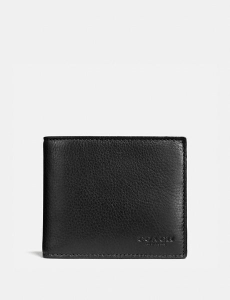 Compact Id Wallet style# F74991 Black