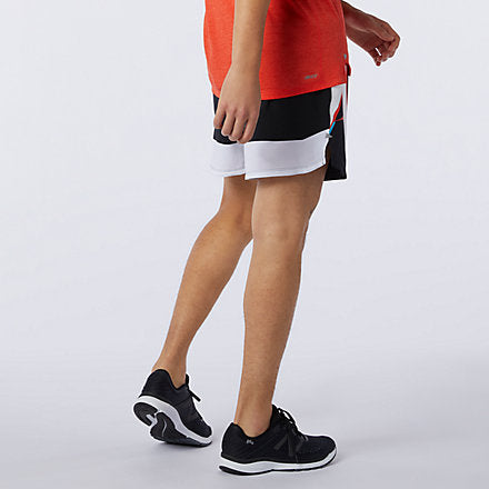 NB Printed Impact Run 5 Inch Short Style # MS01242BWB Size M