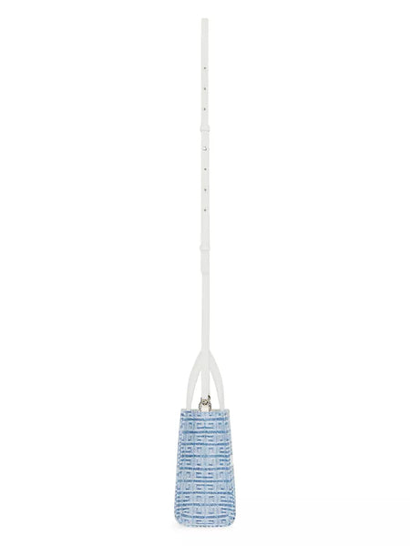 Mini G Tote Shopping Bag In 4G Washed Denim
