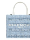 Mini G Tote Shopping Bag In 4G Washed Denim