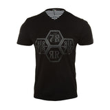Rivelli S/s V-neck Hex Stones Tee Mens Style : R1807