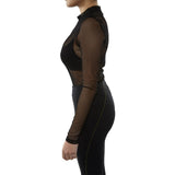 Signature 8 Turtleneck Long Sleeve Tee Womens Style : S1586-BLACK