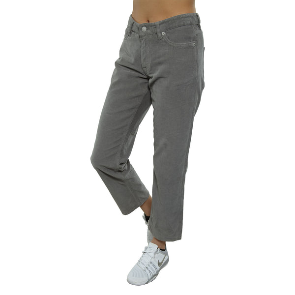 The Cords & Co 5-pocket Mid Waist Loose Fit Cropped Womens Style : Mom 17302308-208