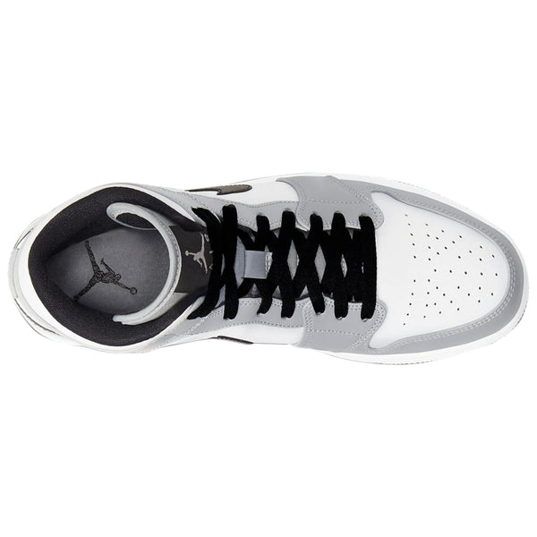 Jordan 1 Mid Light Smoke Grey Mens Style : 554724-092