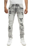 Smoke Rise Doodle Fashion Jean Mens Style : Jp22501