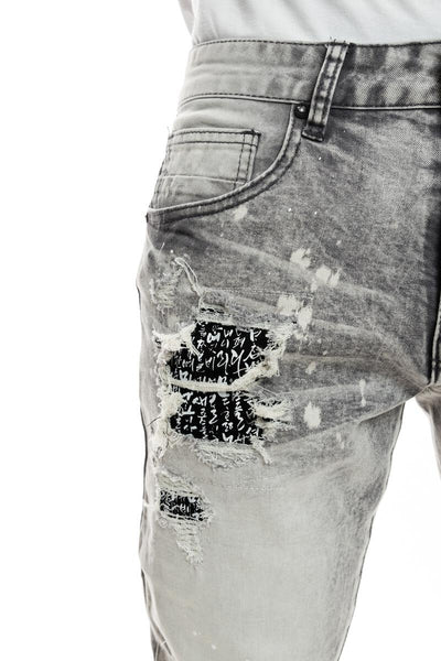 Smoke Rise Doodle Fashion Jean Mens Style : Jp22501