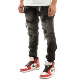 Kdnk Self-patched Jeans Mens Style : Knd4522