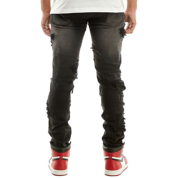 Kdnk Self-patched Jeans Mens Style : Knd4522