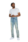 Smoke Rise Letter Applique Jeans Mens Style : Jp23549