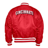 New Era Cincinnati Reds Alpha Industries X New Era Ma-1 Bomber Reversible Jacket Mens Style : 13026007