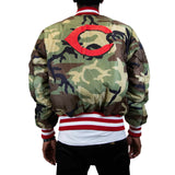 New Era Cincinnati Reds Alpha Industries X New Era Ma-1 Bomber Reversible Jacket Mens Style : 13026007