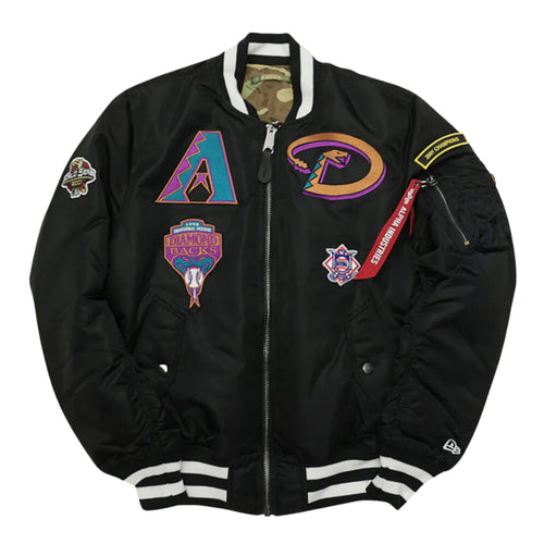 New Era Mlb Arizona Diamondbacks Alpha Industries Ma-1 Bomber Jacket Mens Style : 13026037