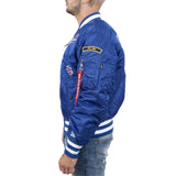 New Era Dodgers Reversible Alpha Bomber Jacket Mens Style : 13026002