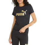 Puma Ess + Metallic Logo Tee Womens Style : 848303