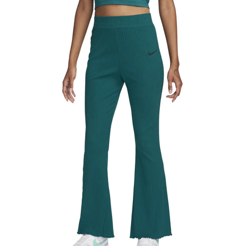 Nike Sportswear Women's High-waisted Ribbed Jersey Flared Pants Womens Style : Dv7868