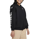 Nike Air Club Fleece Big Kids' (Girls') Oversized Full-zip Hoodie Big Kids Style : Fd2960