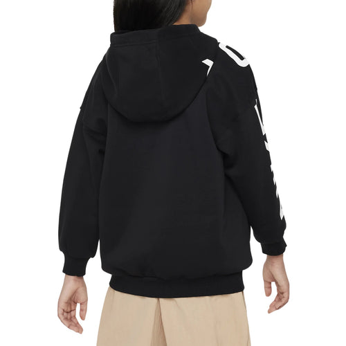 Nike Air Club Fleece Big Kids' (Girls') Oversized Full-zip Hoodie Big Kids Style : Fd2960