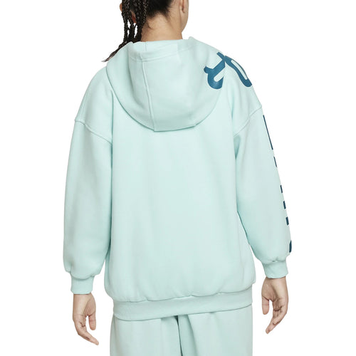 Nike Air Club Fleece Big Kids' (Girls') Oversized Full-zip Hoodie Big Kids Style : Fd2960
