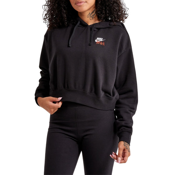 Nike Sportswear Club Fleece Women's Oversized Cropped Pullover Hoodie Womens Style : Fb8258