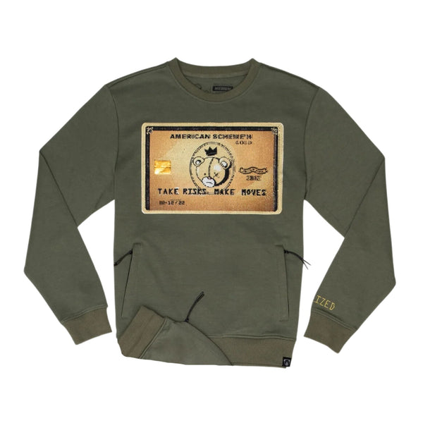 Civilized American Scheme'n Crewneck Sweatshirt Mens Style : Cv1299