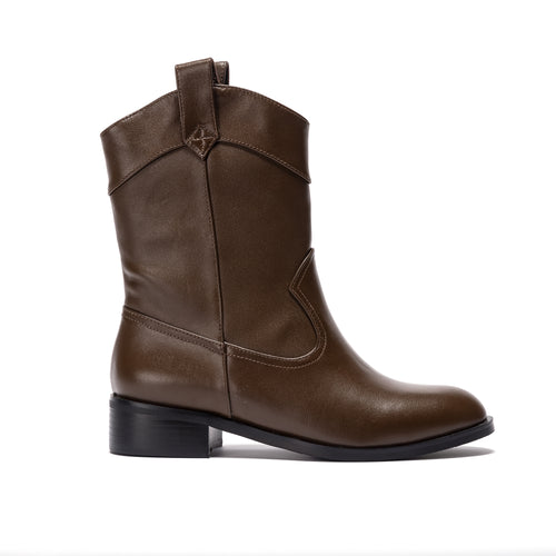 Soho Collective Isa Natural Leather Boots Womens Style : Sc108