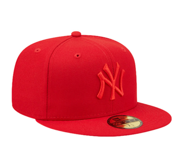 New Era 59fifty New York Yankees Red Fitted Hat Unisex Style : Hhh-71507452