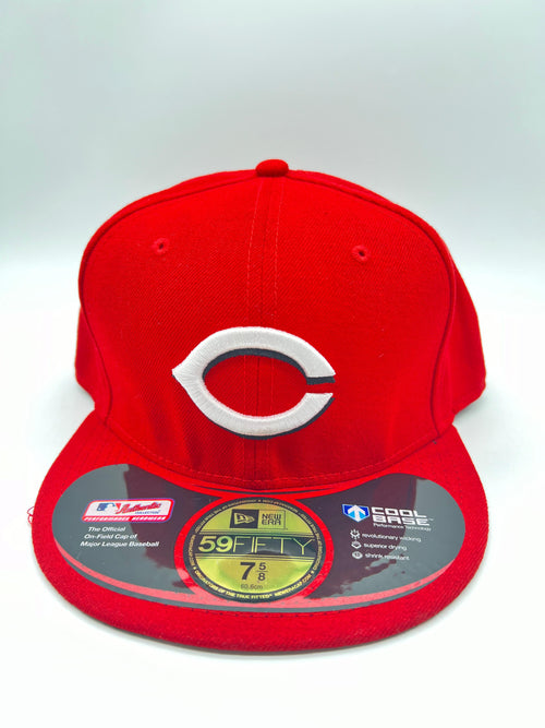 New Era 59fifty Cincinnati Reds Ac Performance Fitted Hat Unisex Style : Hhh-01291262