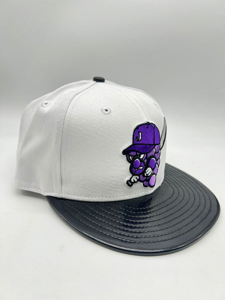 New Era 9FIFTY JAMJAM WHITE BLACK PATENT SNAPBACK Unisex Style : Hhh-70496207