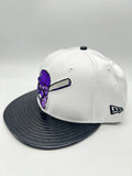 New Era 9FIFTY JAMJAM WHITE BLACK PATENT SNAPBACK Unisex Style : Hhh-70496207