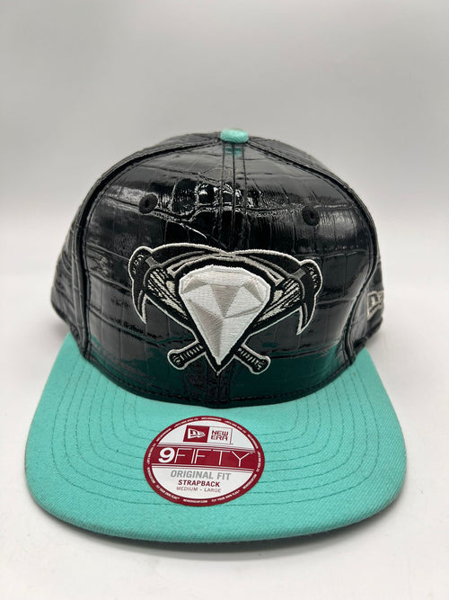 New Era 9fifty West Tenn Diamond Jaxx Black Leather Strapback Unisex Style : Hhh-16577845