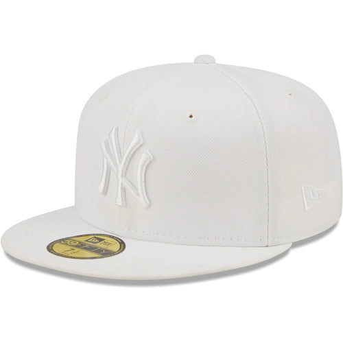 New Era 59fifty New York Yankees Primary Logo White Fitted Hat Unisex Style : Hhh-71507421