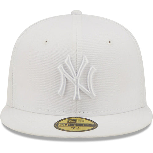 New Era 59fifty New York Yankees Primary Logo White Fitted Hat Unisex Style : Hhh-71507421