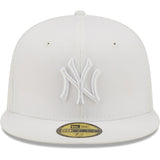 New Era 59fifty New York Yankees Primary Logo White Fitted Hat Unisex Style : Hhh-71507421