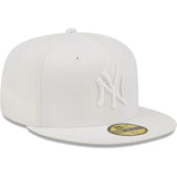 New Era 59fifty New York Yankees Primary Logo White Fitted Hat Unisex Style : Hhh-71507421