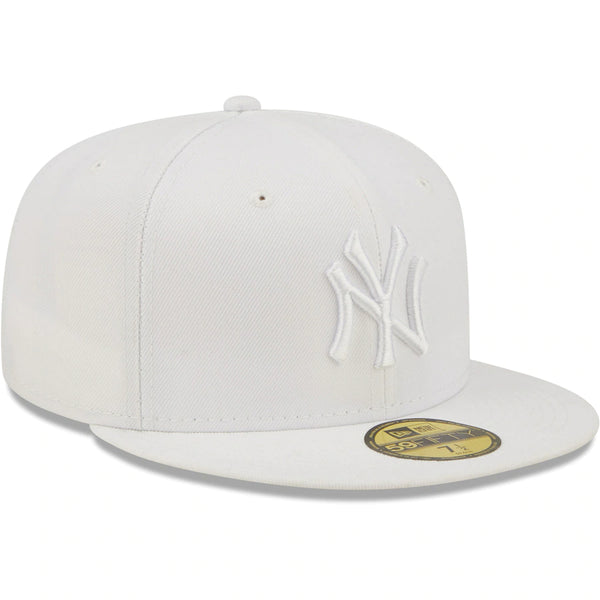 New Era 59fifty New York Yankees Primary Logo White Fitted Hat Unisex Style : Hhh-71507421