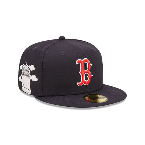 New Era 59fifty Boston Red Sox Cloud Icon Fitted Hat Unisex Style : Hhh-60243745
