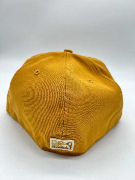 New Era 59fifty Florida Fire Frogs Tan Nubuck Fitted Hat Unisex Style : Hhh-70425161