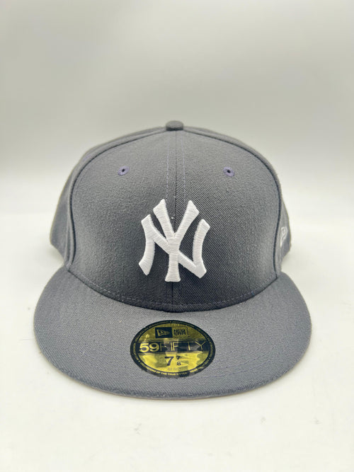 New Era 59fifty New York Yankees Basic Graphite Fitted Hat Unisex Style : Hhh-48309482