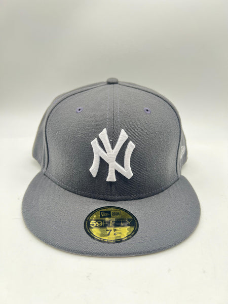 New Era 59fifty New York Yankees Basic Graphite Fitted Hat Unisex Style : Hhh-48309482