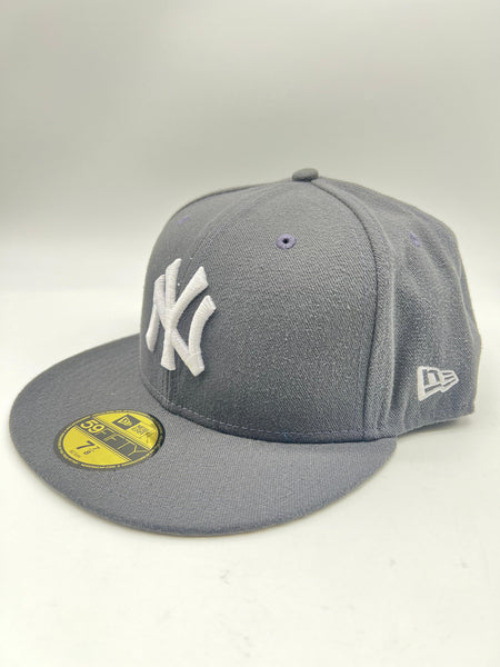 New Era 59fifty New York Yankees Basic Graphite Fitted Hat Unisex Style : Hhh-48309482