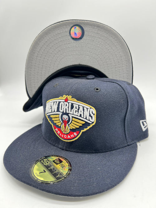 New Era 59fifty New Orleans Pelicans Primary Navy Fitted Hat Unisex Style : Hhh-88116883