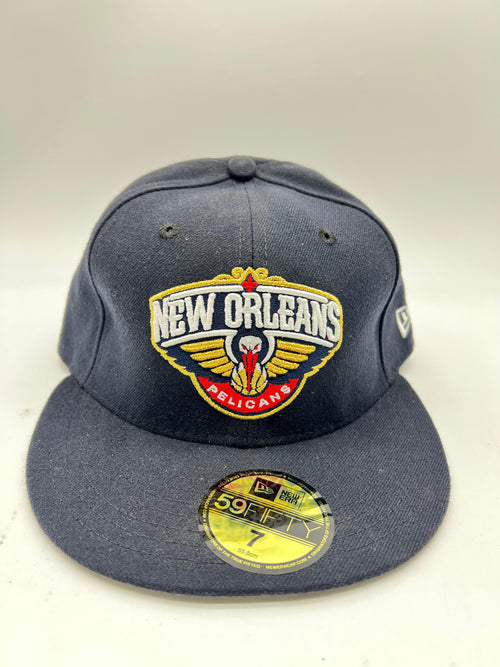New Era 59fifty New Orleans Pelicans Primary Navy Fitted Hat Unisex Style : Hhh-88116883