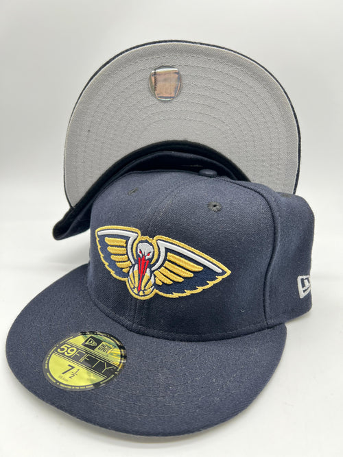 New Era 59fifty New Orleans Pelicans Basic Logo Navy Fitted Hat  Unisex Style : Hhh-71507292