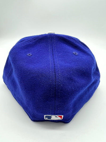 New Era 59fifty Los Angeles Dodgers Dark Royal Blue Metallic Silver Fitted Hat Unisex Style : Hhh-46950990