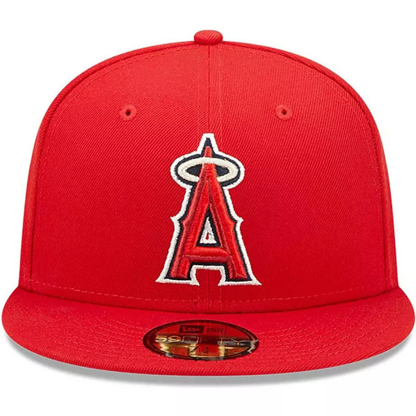 New Era 59fifty Los Angeles Angels Basic Red Fitted Hat Unisex Style : Hhh-70383734