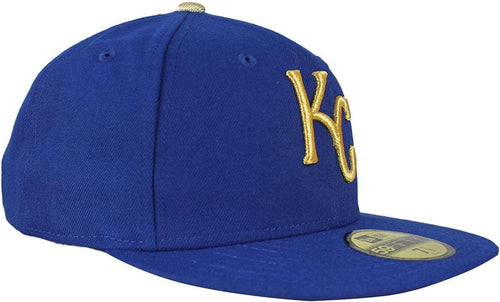 New Era 59fifty Kansas City Royals Royal Blue/gold Fitted Hat Unisex Style : Hhh-71320747